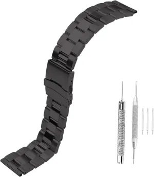 Men's Stainless Steel Strap Compatible for 22mm Luminox Leatherback Sea Turtle Giant 44mm 0320 0321 0323 0324 0325 0329 0330 0333 0335 0337 Ladies outdoor work waterproof watch band wrist strap Buckle