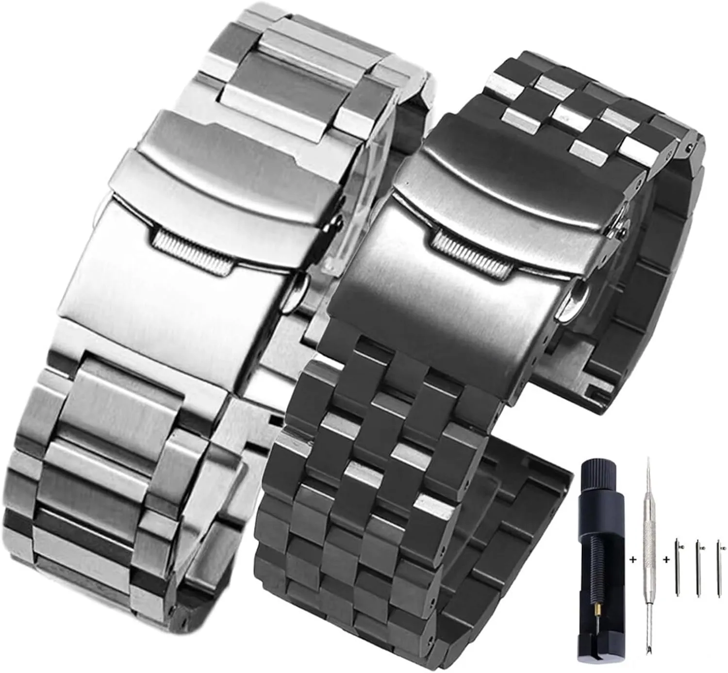 Metal Watch Band Quick Release Solid Stainless Steel Strap 20mm 22mm for Traditional Watch Smart Watch Men Women Bracelet
