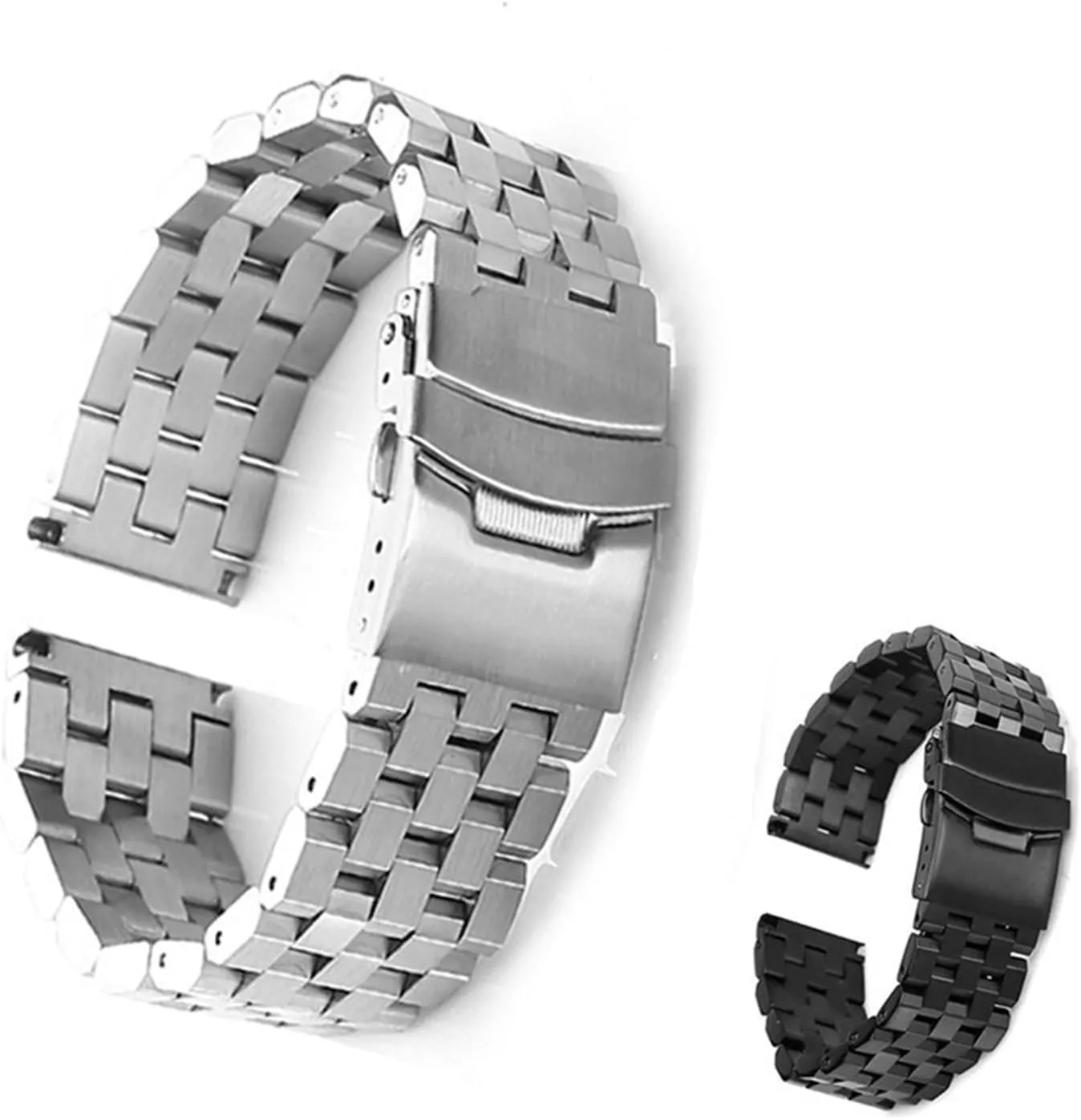 Metal Watch Band Quick Release Solid Stainless Steel Strap 20mm 22mm for Traditional Watch Smart Watch Men Women Bracelet
