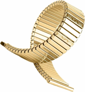 Metal Retractable Silver Gold Watch Band Wristband Stainless Steel Elastic Stretch Watch Band 18mm Universal Wristband Compatible Smart Watch