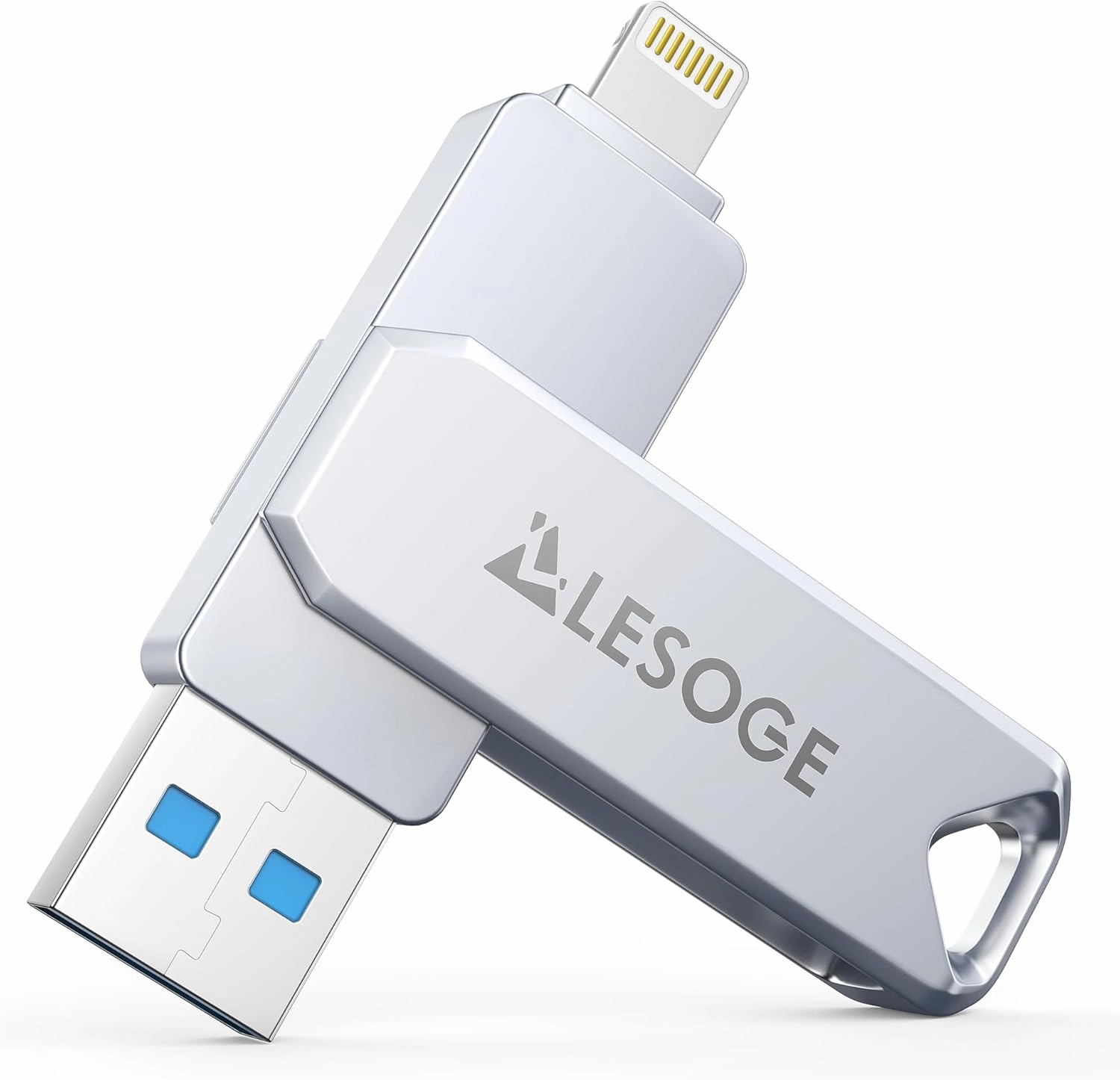 MFi Certified 128GB Flash Drive for iPhone Photo Stick USB Memory Stick Thumb Drives, High Speed USB Stick External Storage for iPhone/iPad/Android/PC