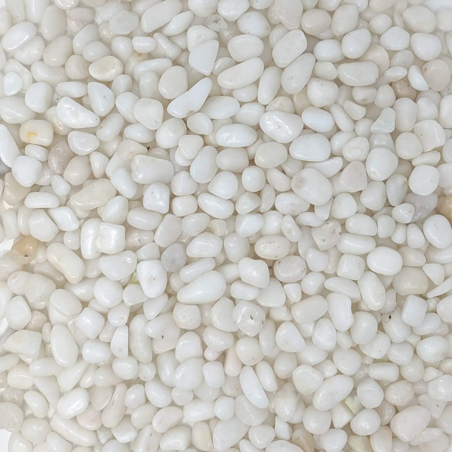 Midwest Hearth Decorative Polished White Pebbles 3/8" Gravel Size (5-lb Bag)