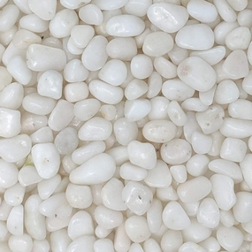 Midwest Hearth Decorative Polished White Pebbles 3/8" Gravel Size (10-lb Bag)