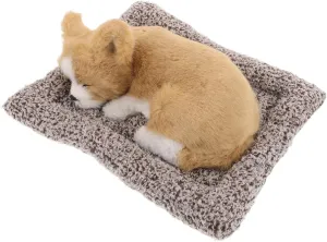 Mikinona Car Interior Decor Realistic Dog Stuffed Animal Car Dashboard Toy Pet for Ambiance