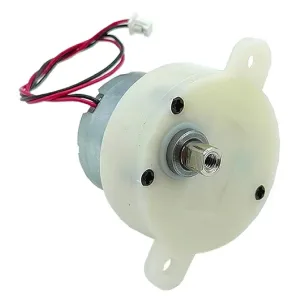 Mini 300 Gear Motor 32mm 5mm Dual Flat Shaft 15RPM Slow Speed Gearbox Motor for DIY Stage Lights and Toy Models 3V-7.2V (15-5V)