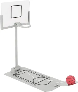 Mini Desktop Tabletop Basketball, Miniature Office Desktop Ornament Decoration Basketball Hoop Toy Board Game for Basketball Lovers, Desk Toy