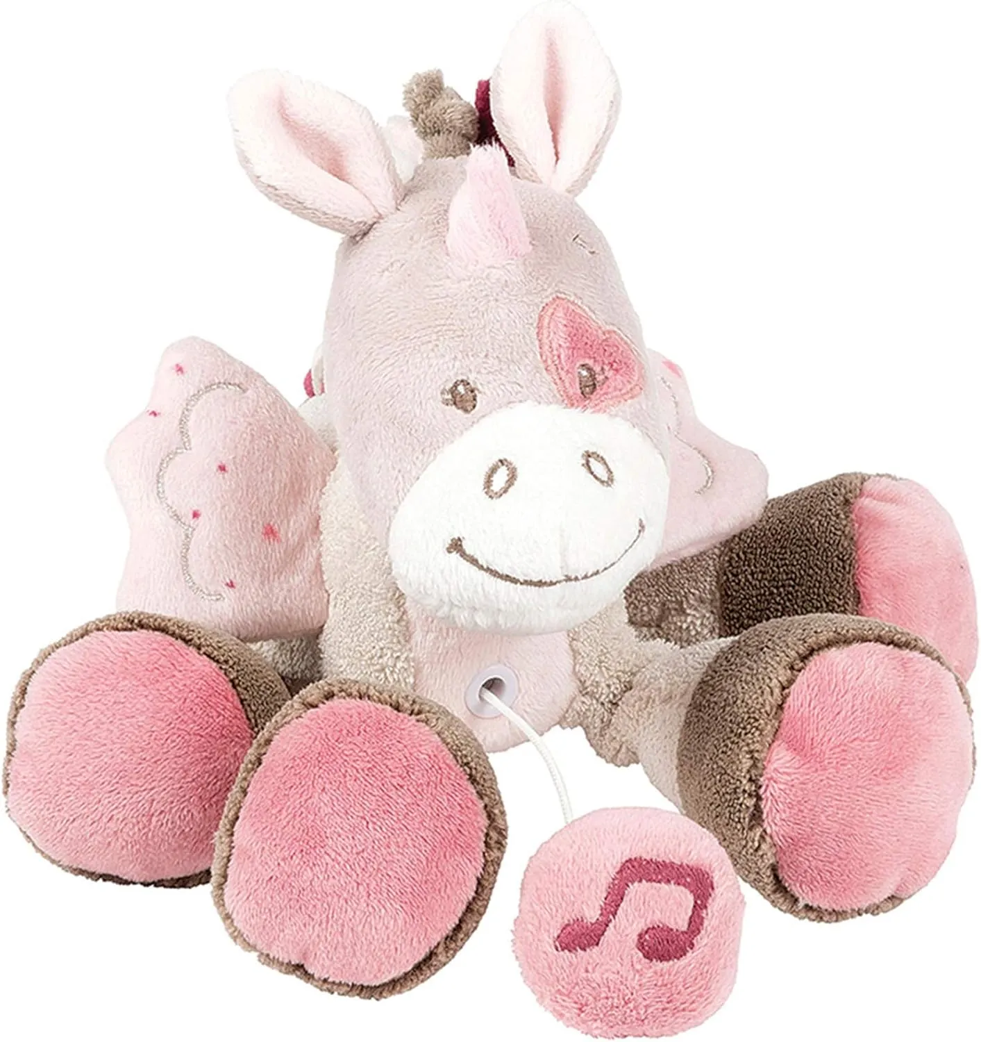 Mini peluche musicale Jade la licorne Lili, Jade et Nina - Nattou