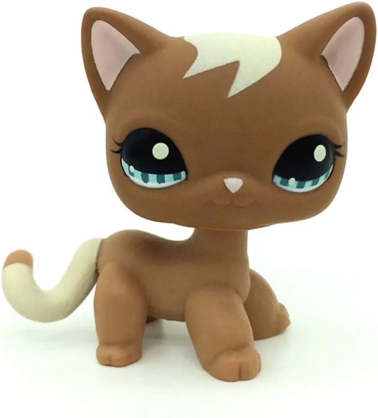 Mini Pet Toys #1170 Brown Short Hair Cat Kitty Animal Figure