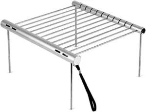 Mini Stainless Steel Charcoal BBQ Grill, Portable Pocket BBQ For Camping, Outdoor, Picnic, Beach & Yard Use