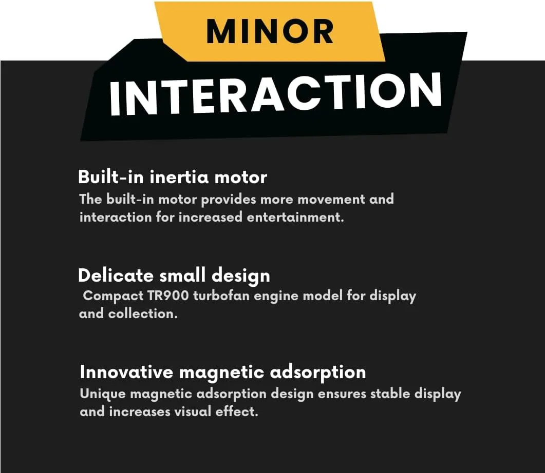 Miniature Miniature Trent 900 Turbofan Engine Model, 3D Printed Mechanical Model for Aviation Enthusiasts, Educational Science Toy & Gift – (12cm/4.8in) (Miniature)