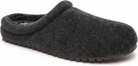 Minnetonka Men’s Corbin Slippers - Fleece-Lined Clog Crafted with Slip-On Design, Fabric Upper, Berber Lining, EVA Midsole, and Water-Resistant Materials
