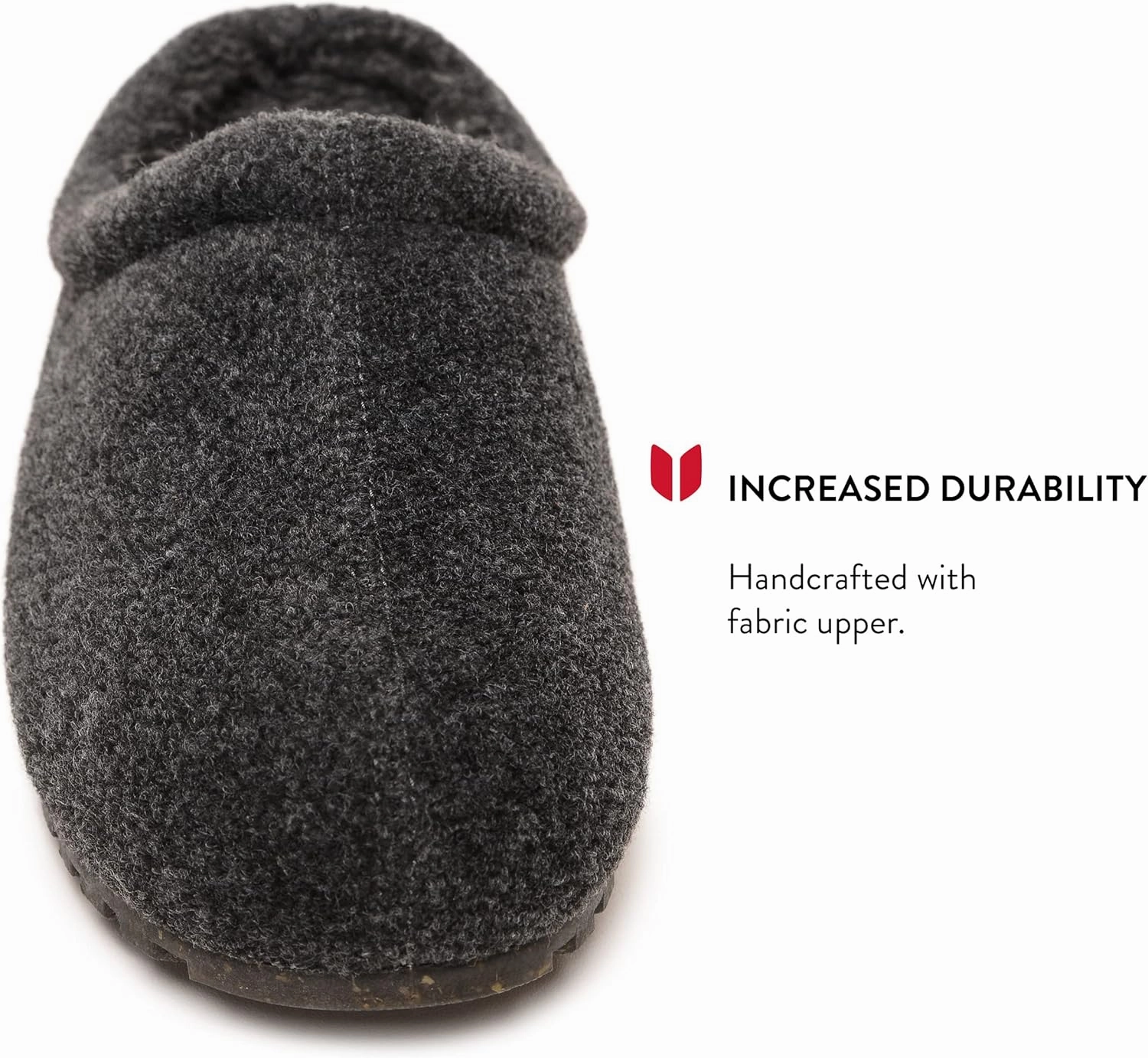 Minnetonka Men’s Corbin Slippers - Fleece-Lined Clog Crafted with Slip-On Design, Fabric Upper, Berber Lining, EVA Midsole, and Water-Resistant Materials