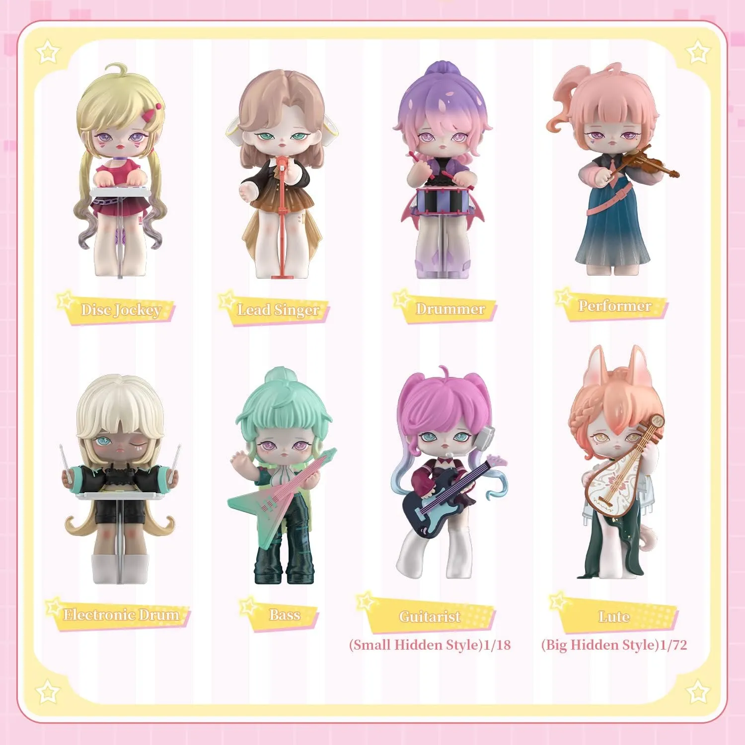 MISYA Idol' Band Series Blind Box 1PC Blind Bag Random Collection Kawai Toys Desktop Ornaments Cute Blind Box Figures for Birthday Party