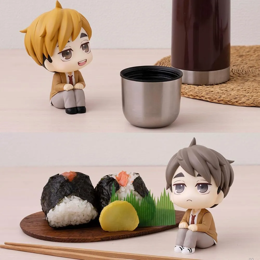 Miya Atsumu Look up Figures 10cm Sitting Pose Action Figures Anime Figurine Cake Topper Desktop Decoration Collections
