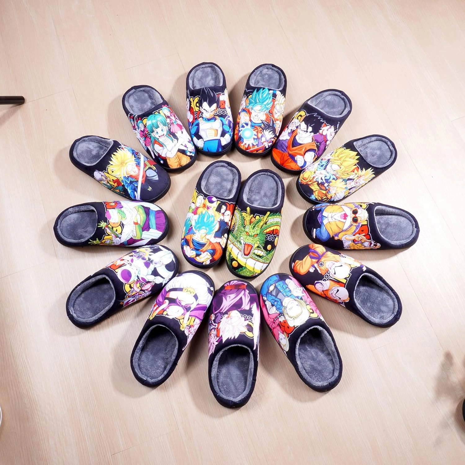 MOTOFUTURE Mens Womens Soft Warm House Non-slip Foam Slippers, Cosplay Japanese Anime House Slippers, Gifts for Adult Kids
