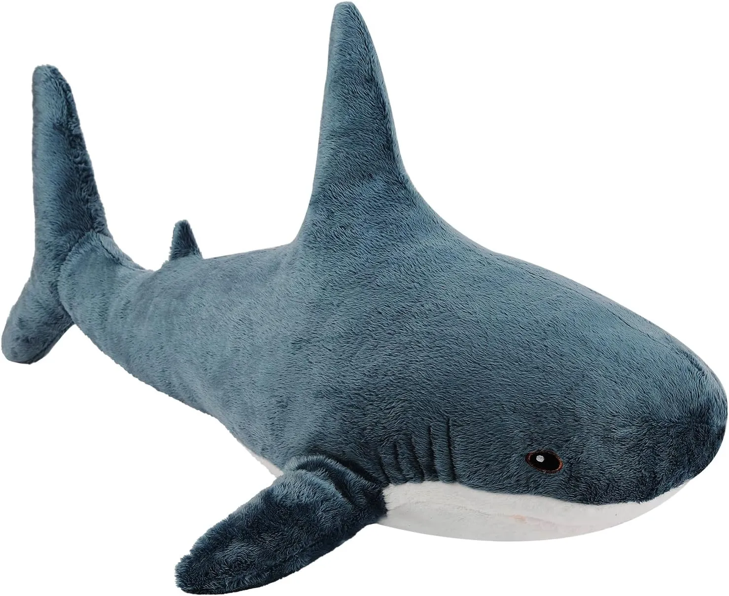 MUPI Shark Stuffed Animal Plush 31" Cute Shark Toy Plush Pillows Soft Cotton Sharks Plushies Ocean Sea Animal Doll Gifts for Boys Girls Kids Adults（Navy Blue）