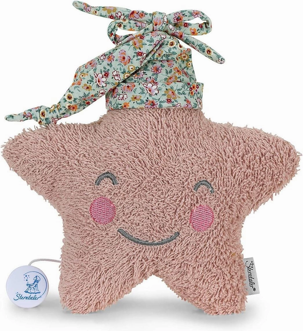 Musical Plush, Cuddly Star, Interchangeable Musical Mechanism, Size: L, Pink