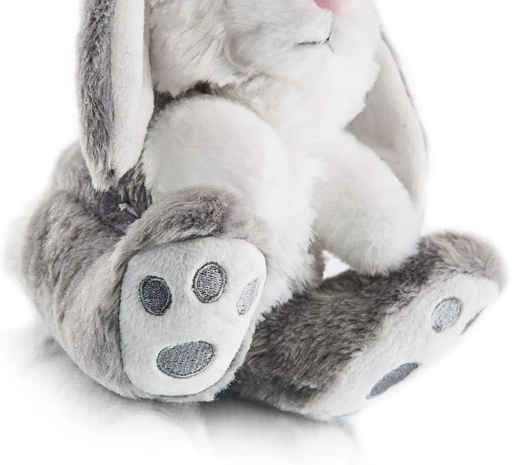My OLi Bunny Stuffed Animal 8.5in Plush Rabbit Stuffed Bunny with Floppy Ear Bedtime Friend Soft Toy Gifts for Girls Boys Kids, Gray