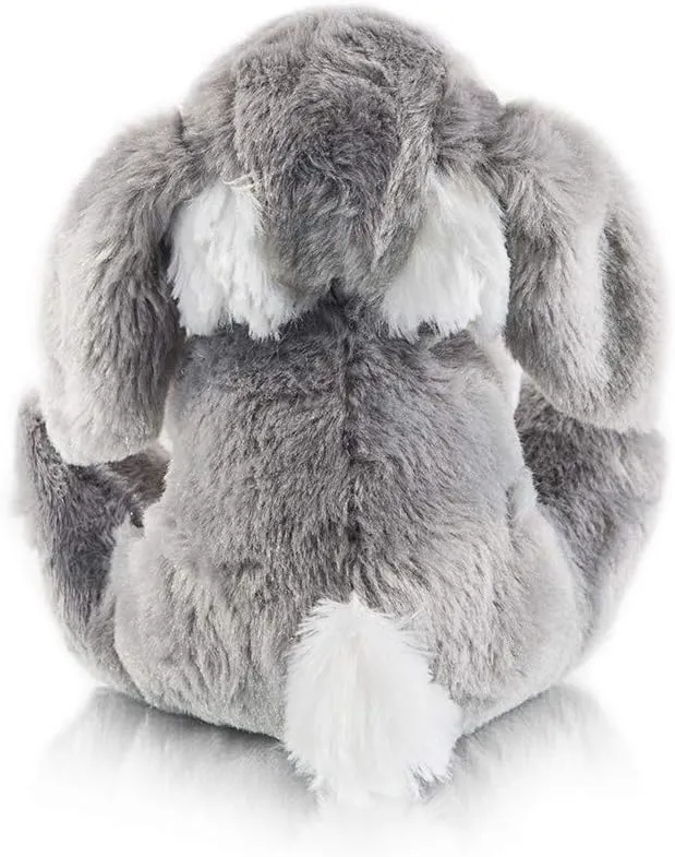 My OLi Bunny Stuffed Animal 8.5in Plush Rabbit Stuffed Bunny with Floppy Ear Bedtime Friend Soft Toy Gifts for Girls Boys Kids, Gray