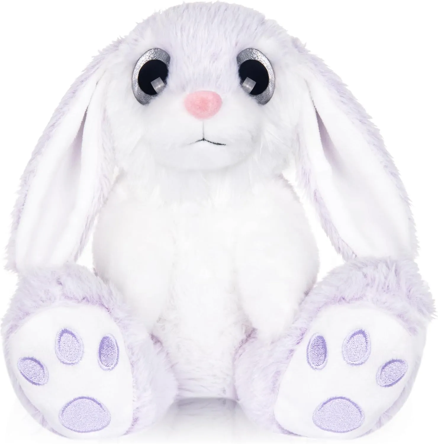 My OLi Bunny Stuffed Animal Stuffed 8.5in Rabbit Plush with Floppy Ear Bedtime Friend Soft Toy Gifts for Girls Boys Kids, Light Purple