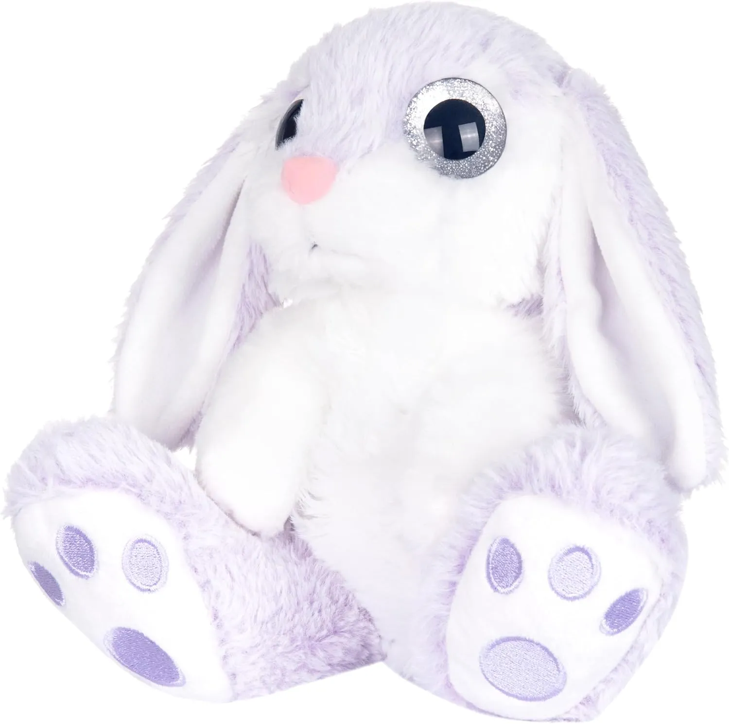 My OLi Bunny Stuffed Animal Stuffed 8.5in Rabbit Plush with Floppy Ear Bedtime Friend Soft Toy Gifts for Girls Boys Kids, Light Purple