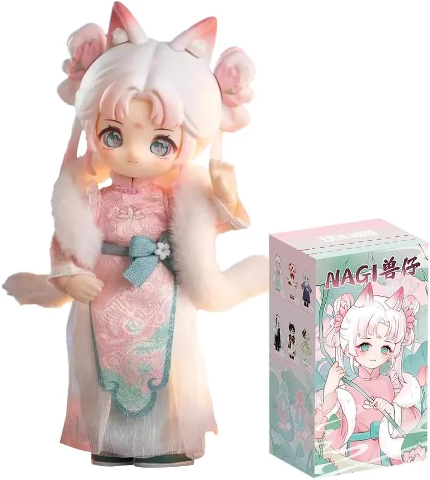 NAGI Fourth Generation The Untrammeled Traveler Series Ob11 1/12 Bjd Doll Gift Figure Toy Cute Action Anime Figures Dolls Toys (Single Box)