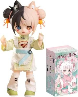 NAGI Fourth Generation The Untrammeled Traveler Series Ob11 1/12 Bjd Doll Gift Figure Toy Cute Action Anime Figures Dolls Toys (Two Boxes)