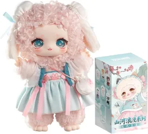 Nagi Moumtain and River Romance Series Plush Cute Vinyl Face Doll Blind Box Mystery Toys Cute Action Anime Figure Kawaii Ornament Gift Pendant Home Decorations (Single Box)