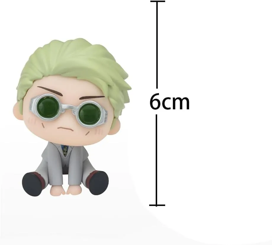 Nanami Kento Action Figure JJK Figurine 6cm Cute Mini Sitting Pose Nanami Kento Anime Figures Statue Model Desktop Ornaments Collectibles Gift