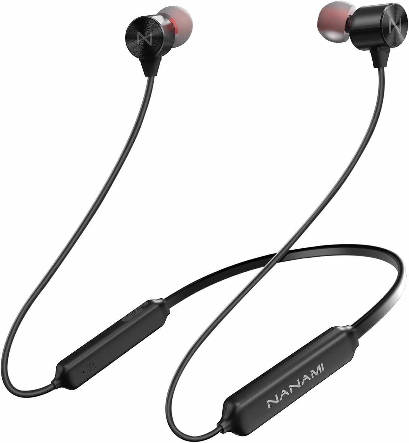 NANAMI Earbuds, Update Bluetooth Wireless Headphones, IPX7 Waterproof, in-Ear Earphones with Mic, Magnetic Neckband, HiFi Stereo Deep Bass Noise Cancellation Headsets,18 Hours Playtime for Gym,Sports