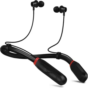 Neckband Bluetooth Headphones, 120H Long Playtime Wireless Stereo Neckband Earbuds with Microphone, Waterproof Around The Neck Headphones in Ear Headset for Sports/Workout/Office (Black)