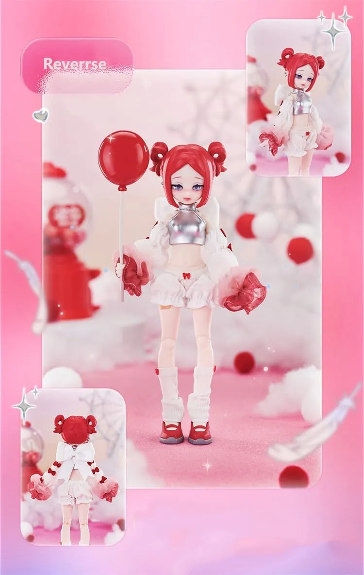 Neo Eden Toys Dreamland Series Cute Girls Action Figure Anime Doll BJD Ornaments Gift（6 PC Fullset）