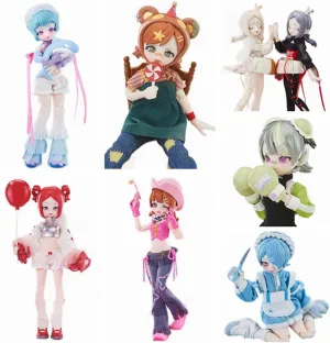 Neo Eden Toys Dreamland Series Cute Girls Action Figure Anime Doll BJD Ornaments Gift（6 PC Fullset）