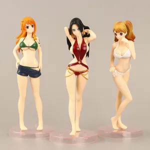 NEVANO 3 Pieces Cute Anime Action Figure Set,Cartoon Doll Statue Game Figures Model,Drawing Room Ornaments Collection PVC,A Gift for Boys and Girls Anime Fans
