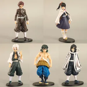 NEVANO 5 Pieces Cute Anime Action Figure Set,Cartoon Doll Statue Game Figure Model,Drawing Room Ornaments Collection PVC,A Gift for Boys and Girls Anime Fans