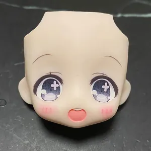 New Cute Dolls face OB11 Doll Head Split GSC,1/12BJD Replacement face Action Figure Doll Accessories (Gray2)