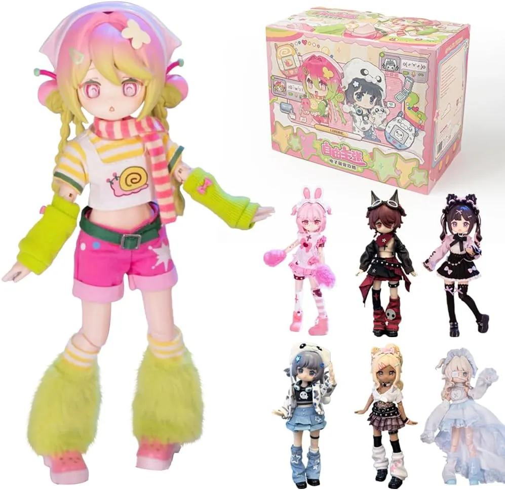 New Electronic Cute Pet Series Blind Box Mystery Box Action Collectable Anime Figure Model Gift 1/12 BJD Doll Toys,No Extra Gifts (Whole Set)