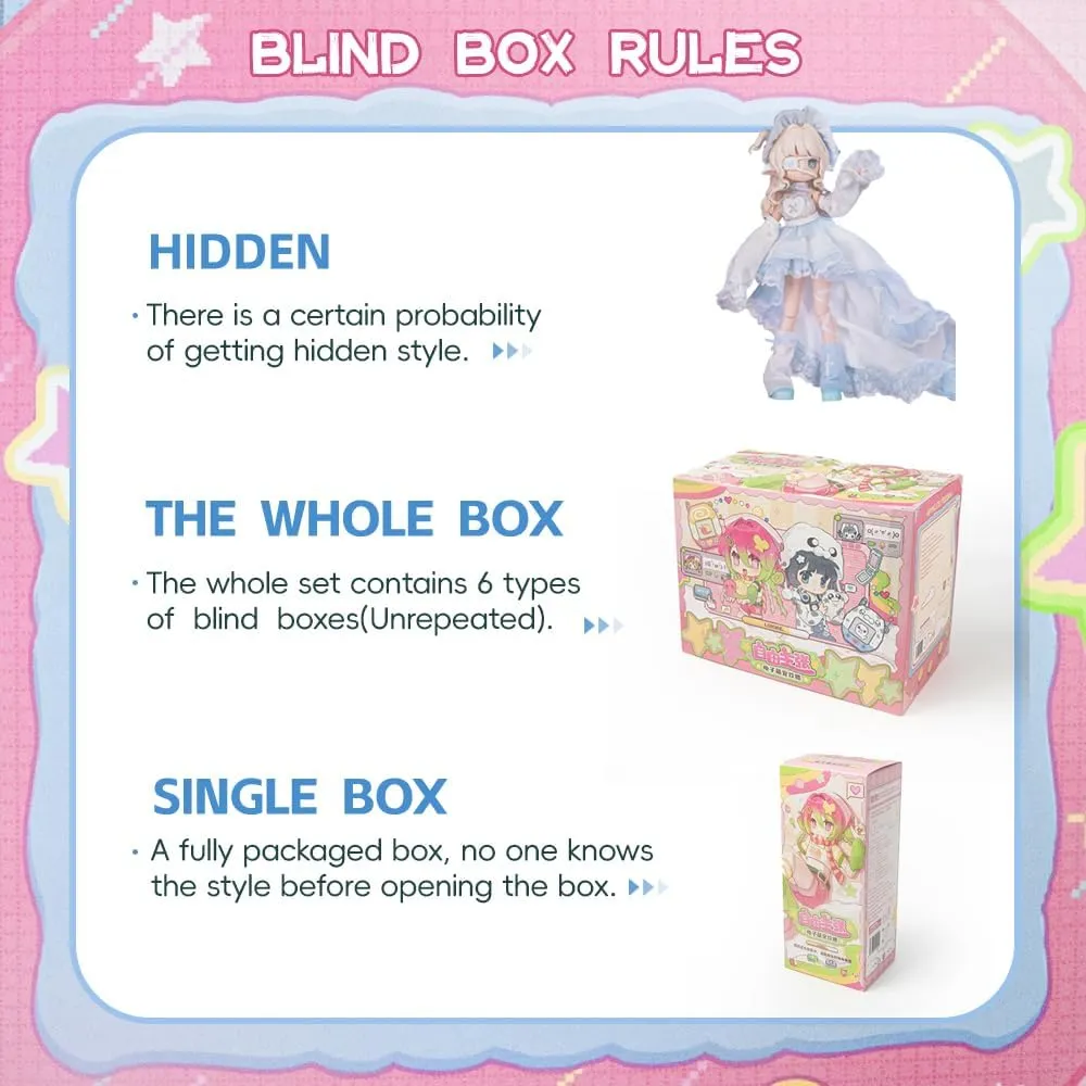 New Electronic Cute Pet Series Blind Box Mystery Box Action Collectable Anime Figure Model Gift 1/12 BJD Doll Toys,No Extra Gifts (Whole Set)