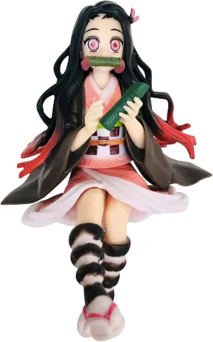 Nezuko Anime Figure Cake Toppers Collection Figures Stuff Girly Car Dashboard Decorations Accessories Interior Home Office Desk Charm Ornaments For Women Men Girls Boys Christmas Birthday Gifts