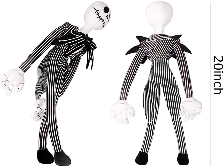 Nightmare Before Christmas Jack Skellington Plush Doll - Pumpkin King Plush Stuffed Toys Dolls (Jack Doll 20 Inches)