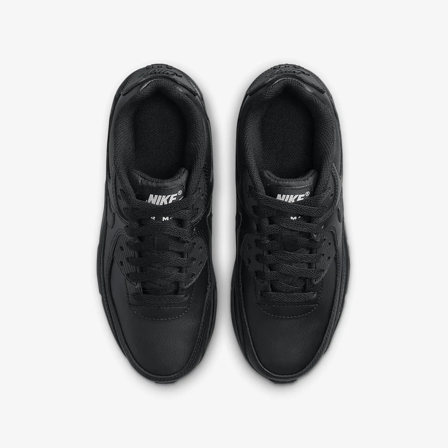 Nike Air Max 90 LTR Big Kids’ Shoes (CD6864-028, Black/Black/White/Black)