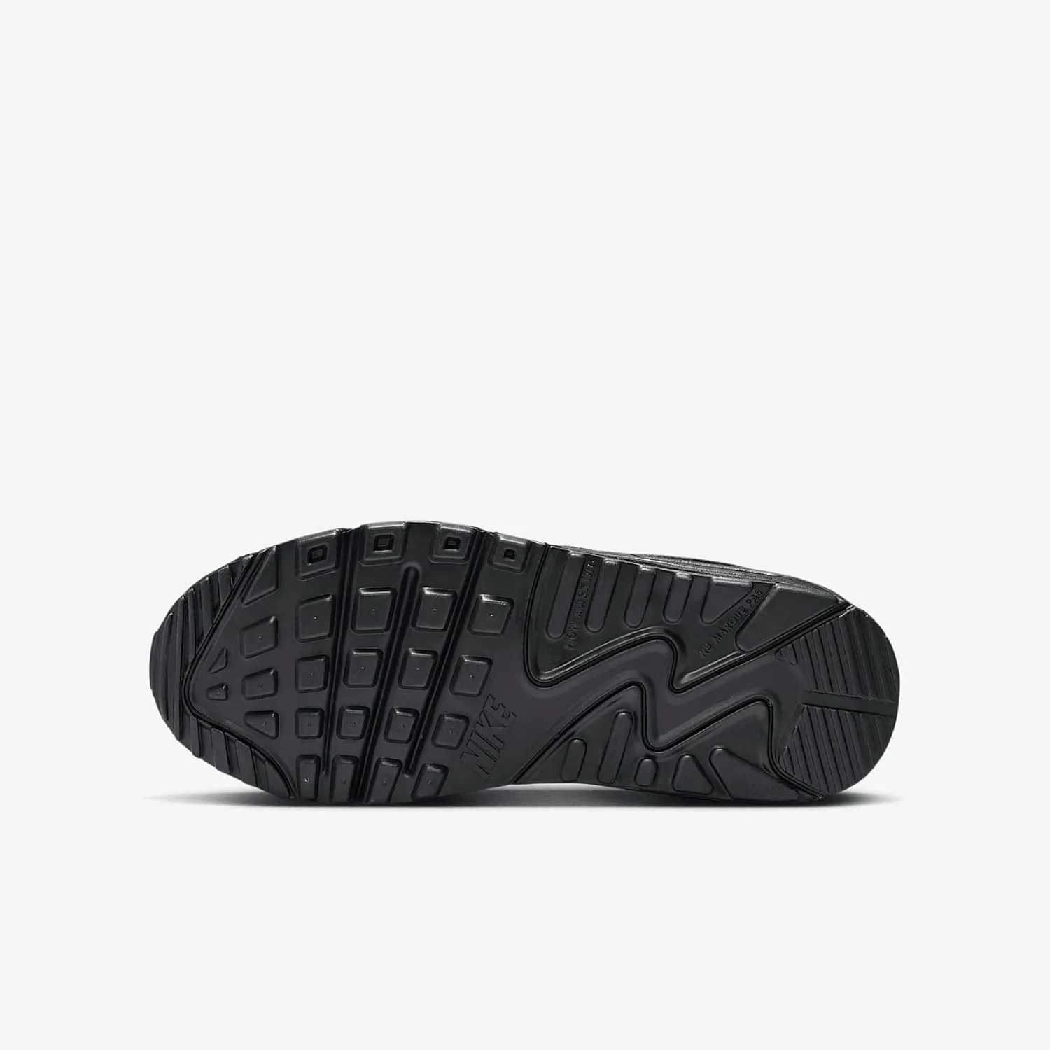 Nike Air Max 90 LTR Big Kids’ Shoes (CD6864-028, Black/Black/White/Black)