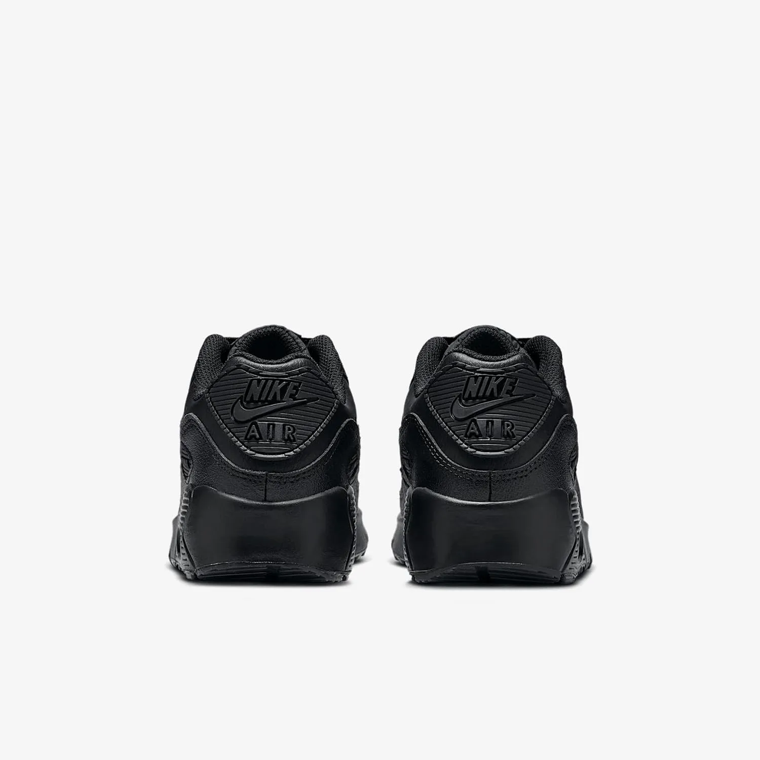 Nike Air Max 90 LTR Big Kids’ Shoes (CD6864-028, Black/Black/White/Black)