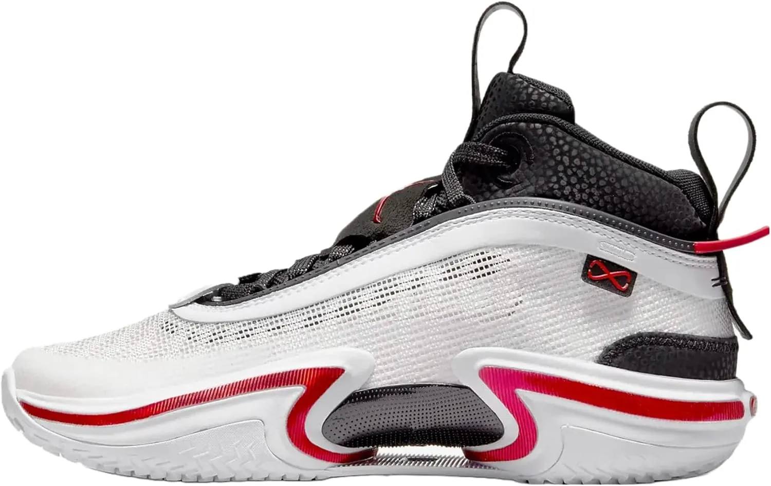 Nike Boy's Jordan AJ XXXVI Basketball Shoes 100, White/Black/University Red, 7 Big Kid US