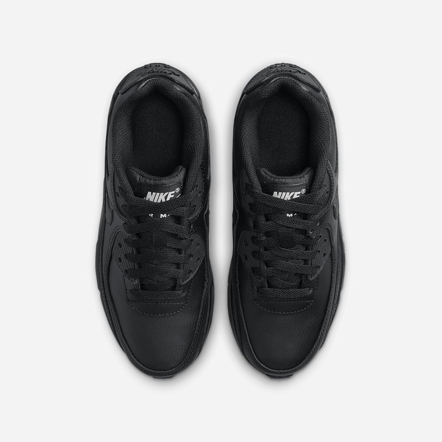Nike Air Max 90 LTR Big Kids’ Shoes (CD6864-028, Black/Black/White/Black)