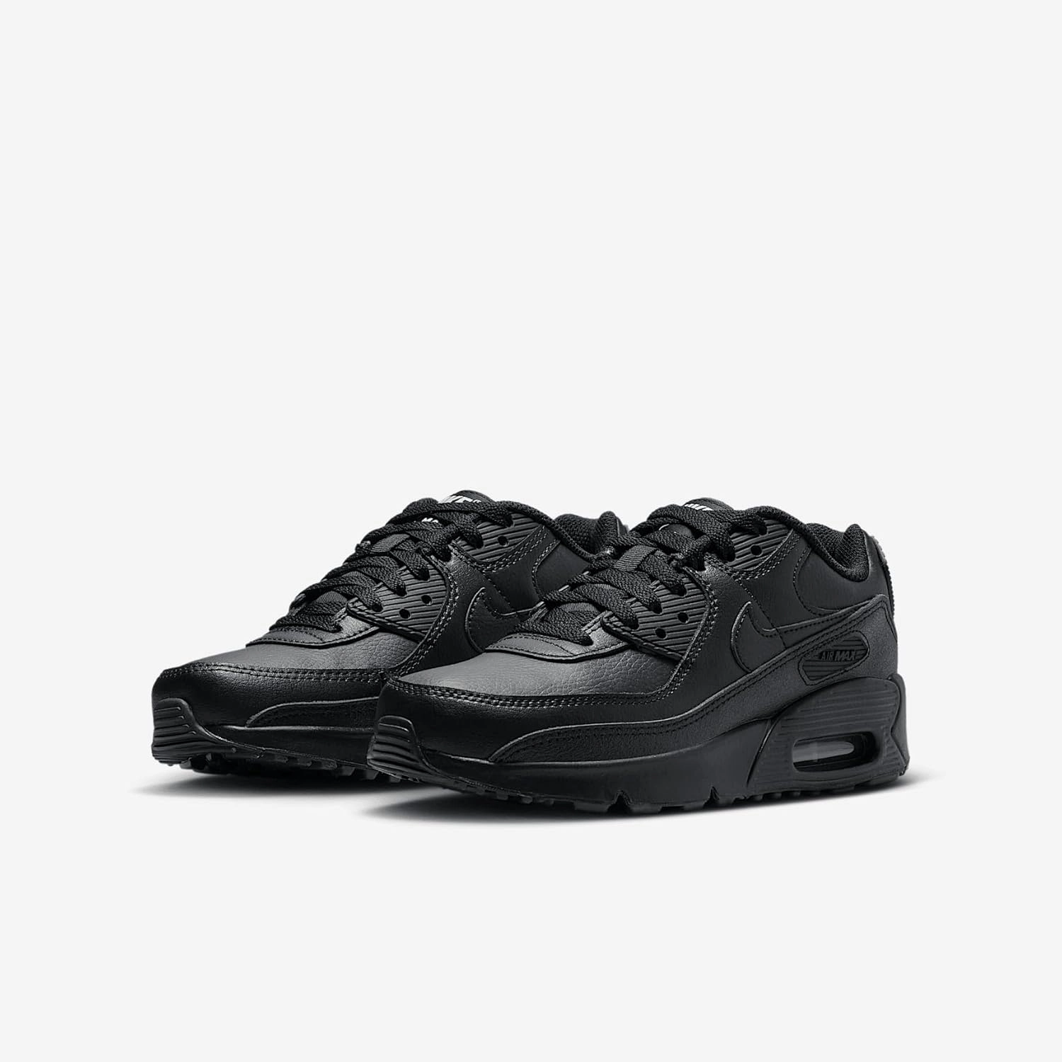 Nike Air Max 90 LTR Big Kids’ Shoes (CD6864-028, Black/Black/White/Black)
