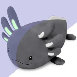 Niuniu Daddy Axolotl Luminous Plush Toys for Girls Boys- 20inches Realistic Axolotl Stuffed Animals for Kids Toddler Teens