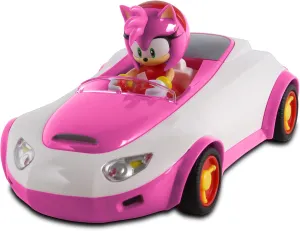 NKOK Team Sonic Pull Back Racer - Amy Rose; No Batteries Required; Pull Back, Let go, and Watch Amy Rose Race