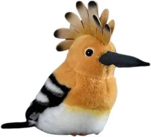 Nohito Realistic Hoopoe Bird Stuffed Animal Simulation Plush Cute Little Bird Plushie Doll Toy Kids Gifts 5.1 Inches