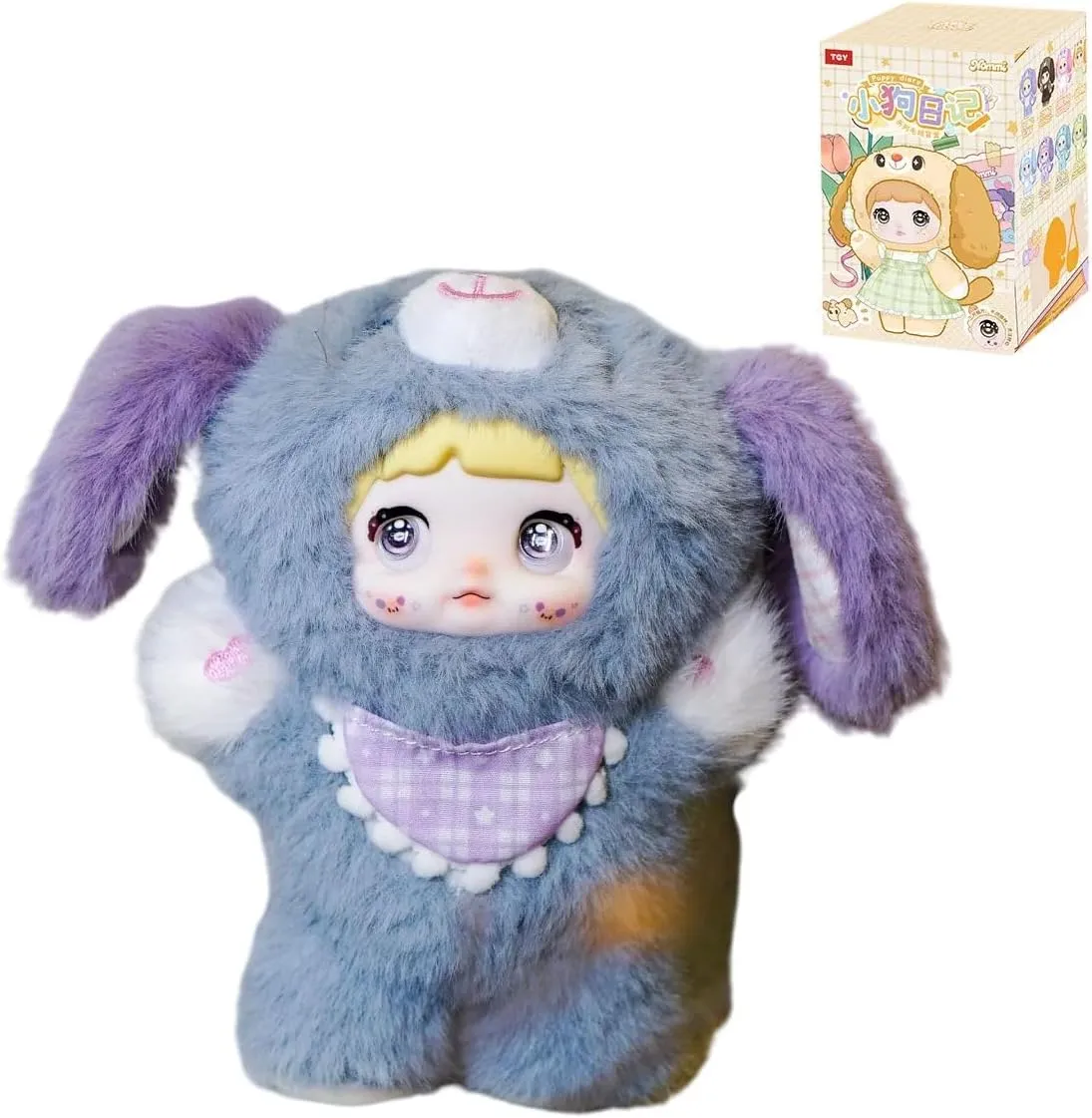 Nommi Puppy Diary Series Plush Blind Box Figures 8PCs Cute Dog Collectible Toys Birthday Gifts